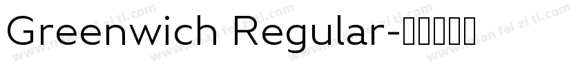 Greenwich Regular字体转换